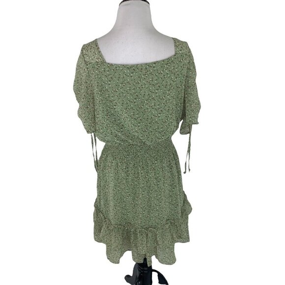 Liberty Love Women's Junior Size XL Mini Dress Fit & Flare Boho Floral Print NWt - Picture 5 of 7